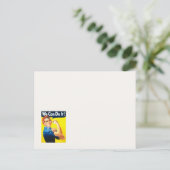Rosie Riveter VOTE 2018 Postkarte (Stehend Vorderseite)