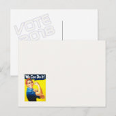 Rosie Riveter VOTE 2018 Postkarte (Vorne/Hinten)