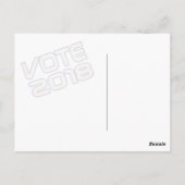 Rosie Riveter VOTE 2018 Postkarte (Rückseite)