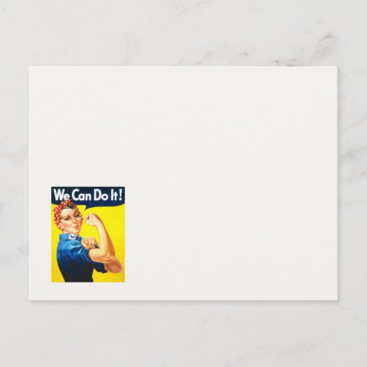 Rosie Riveter VOTE 2018 Postkarte (Vorderseite)