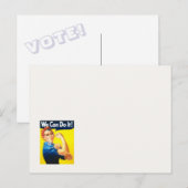 Rosie Riveter VOTE! Postkarte (Vorne/Hinten)