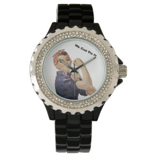 Rosie Riveter WW2 Wir können es Armbanduhr
