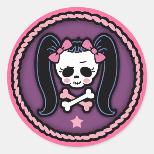 Rosie Roger-rope Runder Aufkleber (Vorderseite)