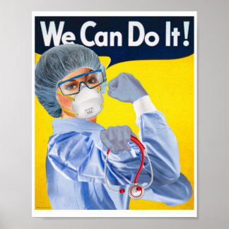 Rosie the Medical Beruflich Poster Print