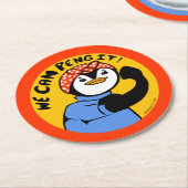 Rosie the Penguiter Paper Untersetzer (Angewinkelt)