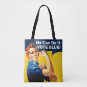 Rosie the Riveter | Abstimmung blau | Tasche (Vorderseite)