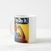 Rosie the Riveter American Lady Kaffeetasse (Vorderseite Links)