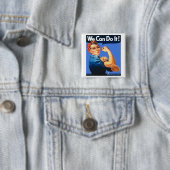 Rosie-the-Riveter-Anstecknadel Button (Beispiel)
