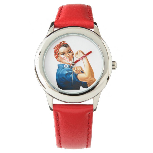 Rosie the Riveter Armbanduhr (Vorderseite)