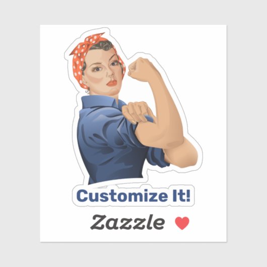 Rosie the Riveter Aufkleber (Blatt)