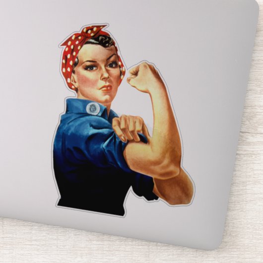 Rosie the Riveter Aufkleber (Detail)
