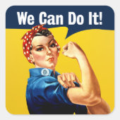 Rosie the Riveter | Aufkleber | Englisch (Vorderseite)