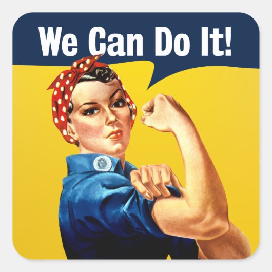 Rosie the Riveter | Aufkleber | Englisch (Vorderseite)