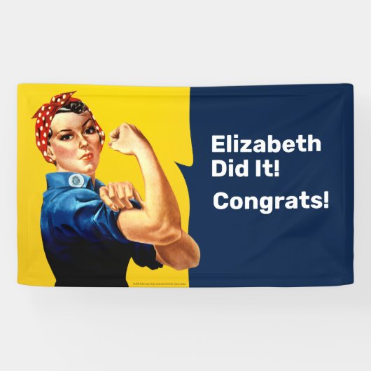 Rosie the Riveter | Banner | Personalisieren (Horizontal)