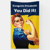 Rosie the Riveter | Banner Tal | Personalisieren (Vertikal)