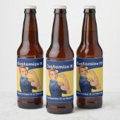Rosie the Riveter Bierflaschenetikett (Flaschen)