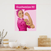Rosie the Riveter Breast Cancer Awareness Poster (Küche)