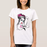 Rosie The Riveter Breast Cancer Awareness T-Shirt<br><div class="desc">Rosie The Riveter Breast Cancer Awareness</div>
