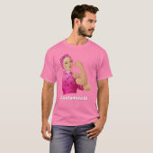 Rosie the Riveter Breast Cancer Awareness T-Shirt (Vorne ganz)