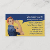 Rosie the Riveter Business Card Visitenkarte (Vorderseite)