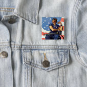 "Rosie the Riveter" Button (Beispiel)