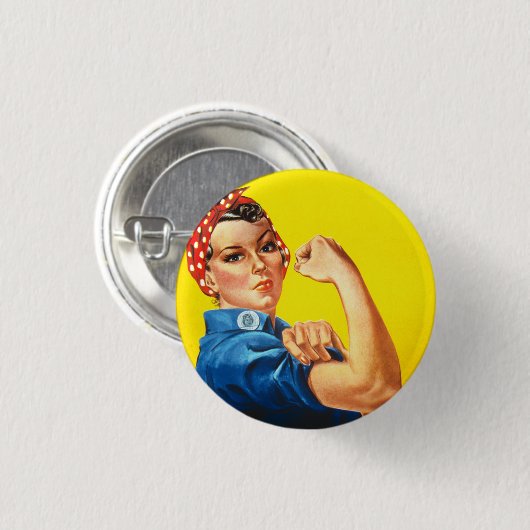 Rosie The Riveter Button (Vorne & Hinten)