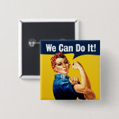 Rosie the Riveter | Button (Vorne & Hinten)