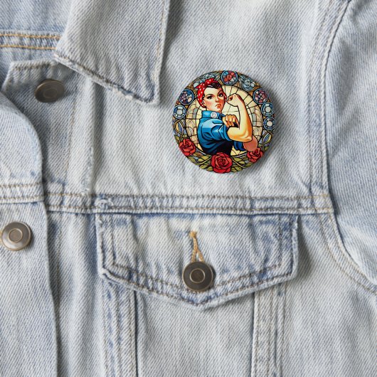 Rosie the Riveter Button (Beispiel)