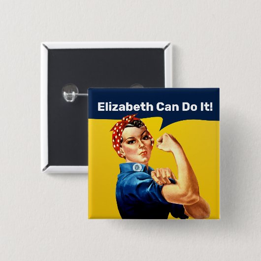 Rosie the Riveter | Button | Personalisieren (Vorne & Hinten)