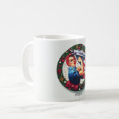 Rosie the Riveter Button-up Girl Tasse (Vorderseite Links)