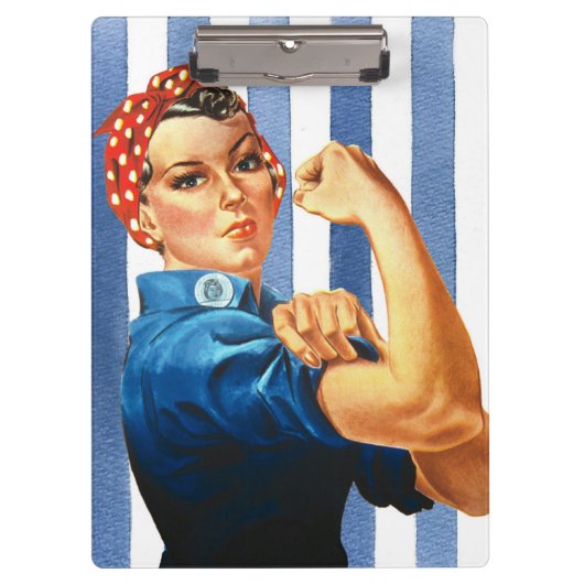 Rosie the Riveter Clipboard Klemmbrett (Vorderseite)