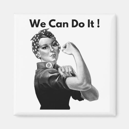 Rosie The Riveter, den wir machen können Magnet (Vorne)