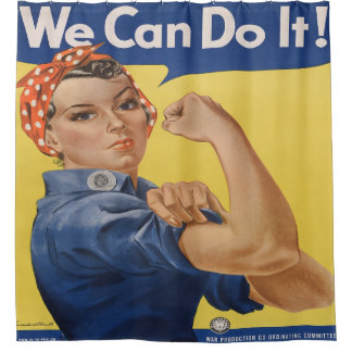 Rosie the Riveter Duschvorhang