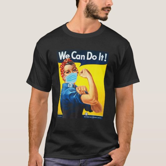 Rosie the Riveter Face, das wir machen können, Ges T-Shirt (Vorderseite)