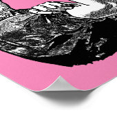 Rosie The Riveter Feminist (Rosa) Poster (Ecke)