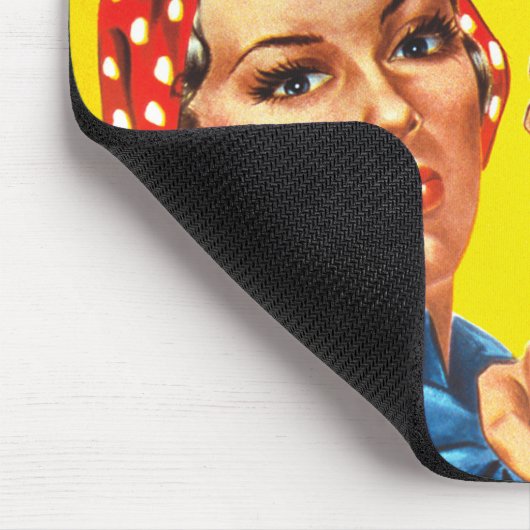 Rosie The Riveter Fierce und Fabulous Mousepad (Ecke)