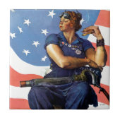 "Rosie the Riveter" Fliese (Vorderseite)