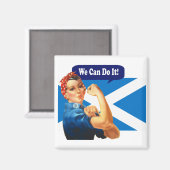Rosie the Riveter for Scottish Independence Magnet (Vorderseite/Rückseite)