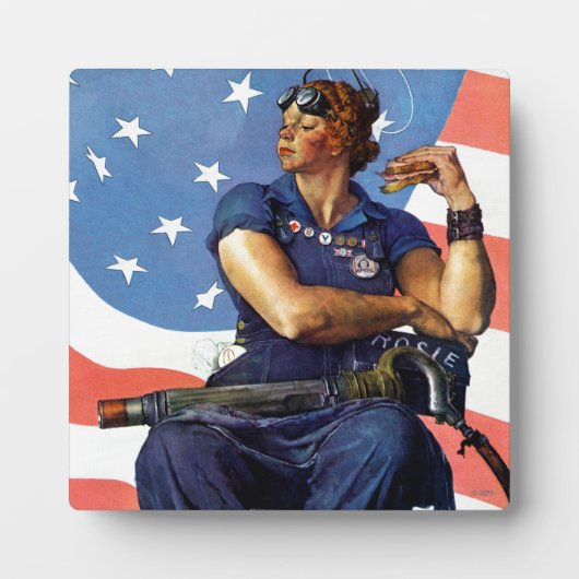 "Rosie the Riveter" Fotoplatte (Vorderseite)
