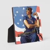 "Rosie the Riveter" Fotoplatte (Vorderseite)