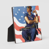 Rosie the Riveter Fotoplatte (Vorderseite)