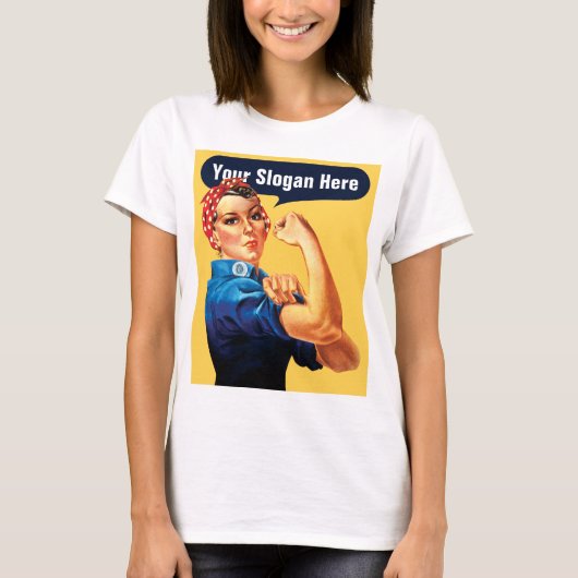 Rosie The Riveter - Fügen Sie Ihren eigenen indivi T-Shirt (Vorderseite)