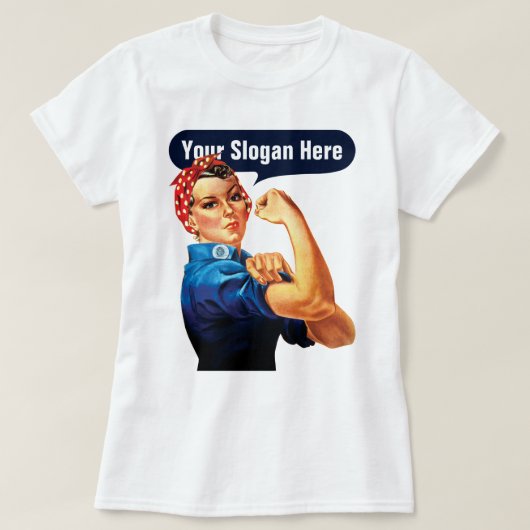 Rosie The Riveter - Fügen Sie Ihren eigenen indivi T-Shirt (Design vorne)