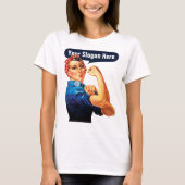 Rosie The Riveter - Fügen Sie Ihren eigenen indivi T-Shirt (Vorderseite)