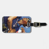 Rosie the Riveter Gepäckanhänger (Vorderseite horizontal)