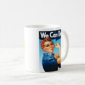 Rosie the Riveter Geschenktasse Kaffeetasse (VorderseiteRechts)