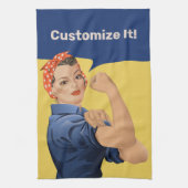 Rosie the Riveter Geschirrtuch (Vertikal)