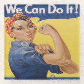 Rosie the Riveter Glasuntersetzer (Vorderseite)
