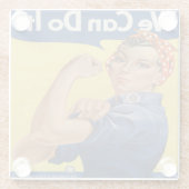 Rosie the Riveter Glasuntersetzer (Rückseite)