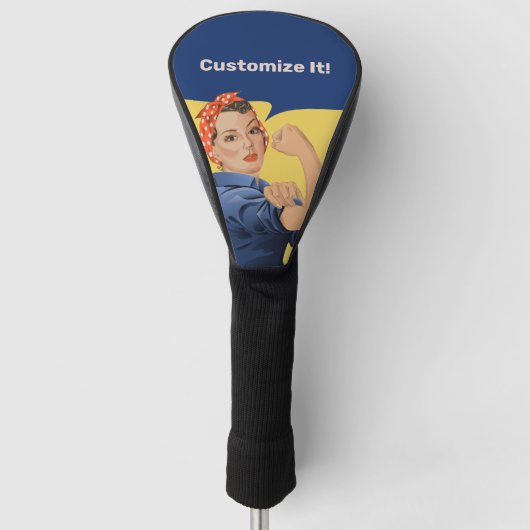 Rosie the Riveter Golf Headcover (Vorderseite)